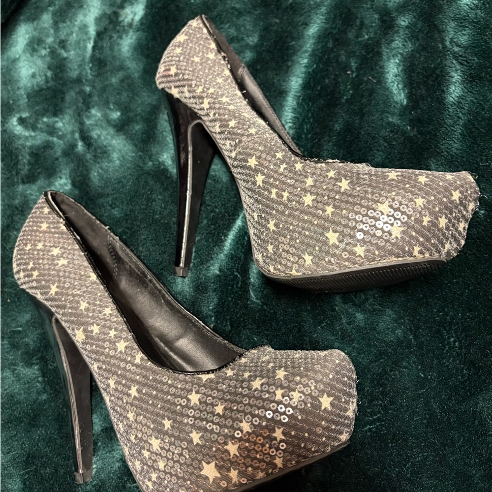 MIA MARA - Y2K Star sequined heels